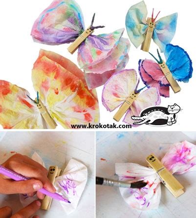 paper napkin butterfly|More.